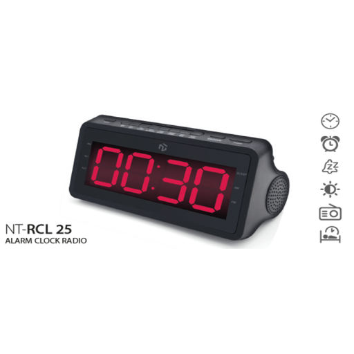 Reloj de Alarma y Radio NORTH TECH