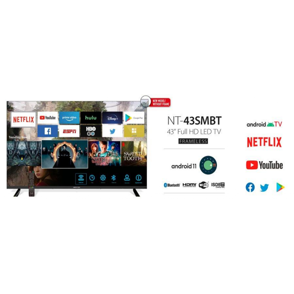 Smart TV North Tech 43" LED Full HD 